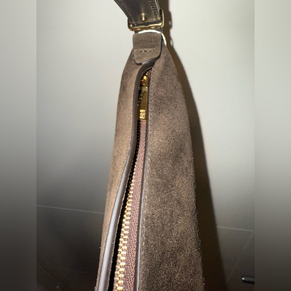 Toteme Suede Sooped Sling Bag, Pepper - Picture 10 of 16